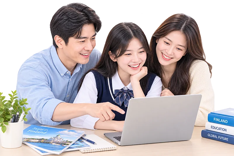 Gia đình cùng con tìm hiểu du học Phần Lan