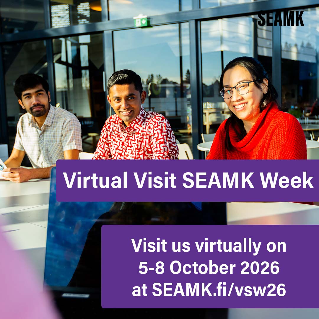 Virtual Visit SEAMK Week 2026 – tham quan trực tuyến SEAMK từ 5 đến 8/10/2026