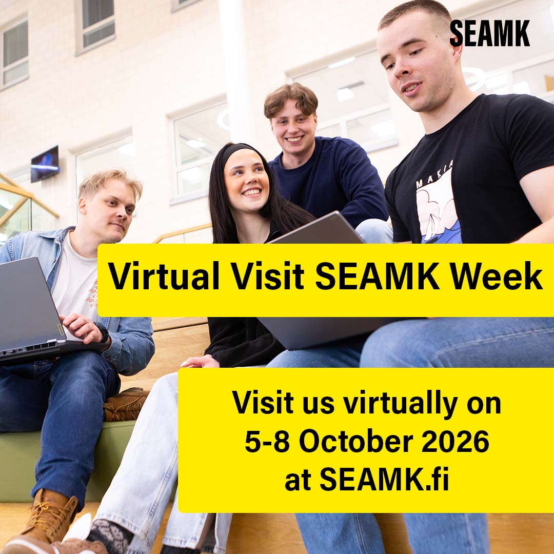 Livestream giới thiệu chương trình học tại SEAMK trong Virtual Visit SEAMK Week 2026