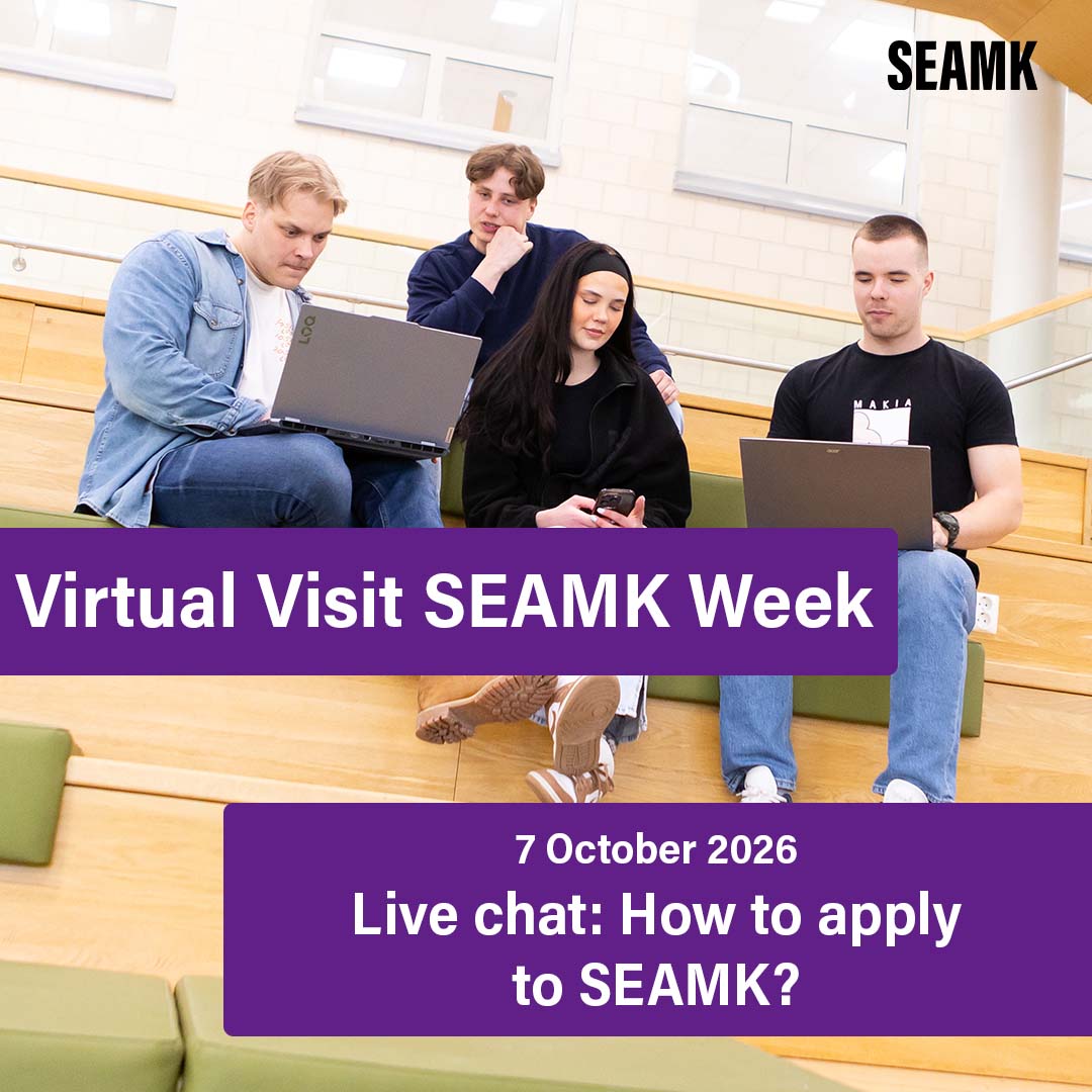 Live chat How to apply to SEAMK ngày 7/10/2026
